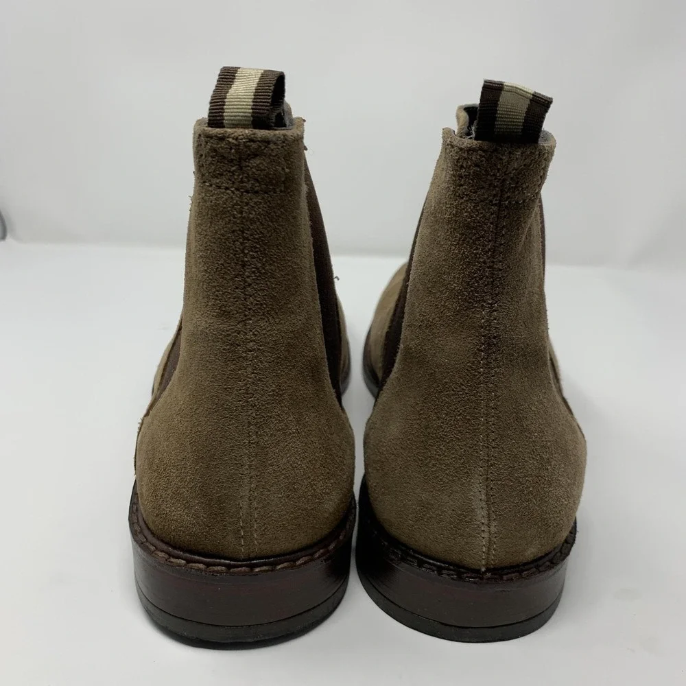 Aiden & Mason A&M Glory Boots Mens Size 13 Taupe Suede Chelsea Pull On